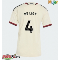 Camiseta Manchester United Matthijs de Ligt #4 Tercera Equipación para mujer 2026-27 manga corta